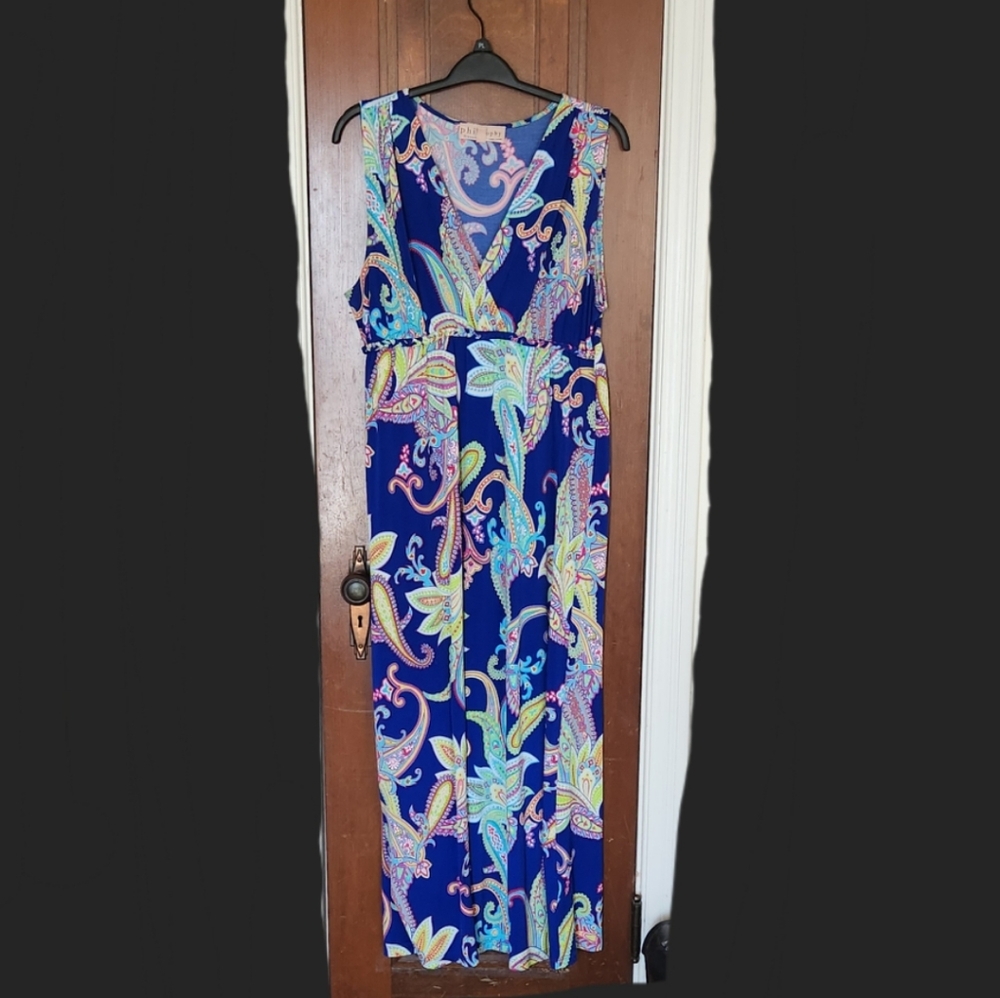 Blue paisley Philosophy maxidress PXL